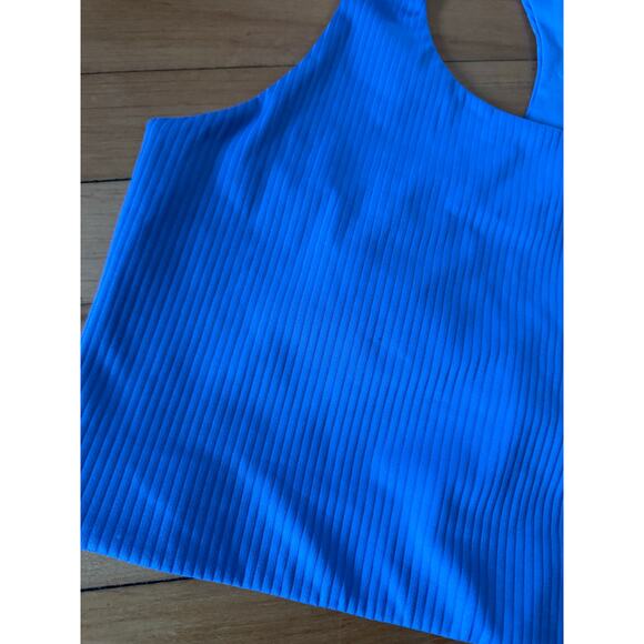 Girlfriend Collective Paloma baby blue ribbed bra - Picture 3 of 4